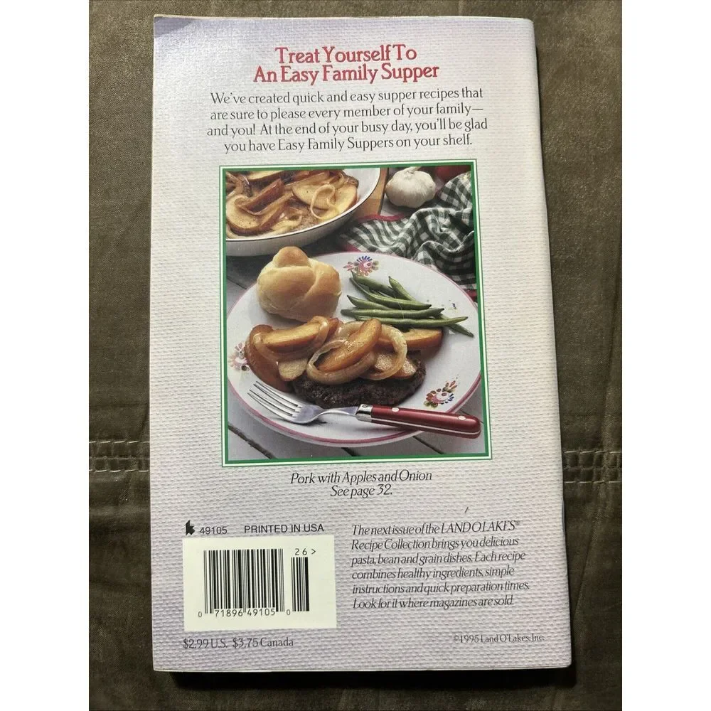Set Of 3 Land O Lakes Recipe Collections Books: Family Suppers, Fast Scratch…‎